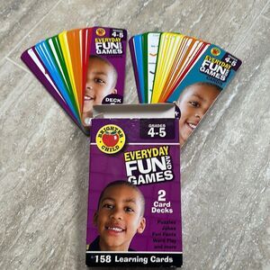Everyday fun and games learning cards - grade 4 to 5